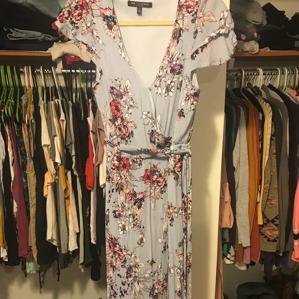 Open front dress